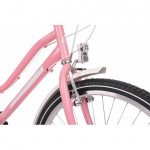 Detský bicykel 24" mestský Vellberg Lucy Mint ružovo-biely 14" 